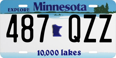 MN license plate 487QZZ