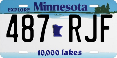 MN license plate 487RJF