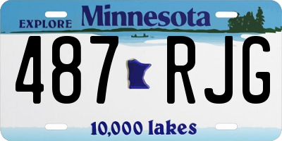 MN license plate 487RJG