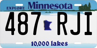 MN license plate 487RJI