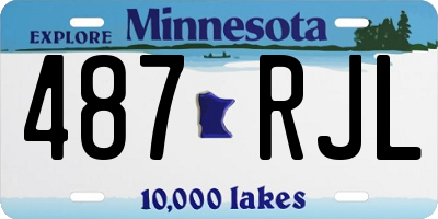 MN license plate 487RJL