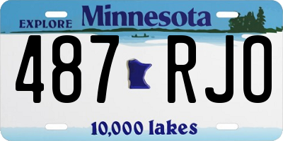 MN license plate 487RJO