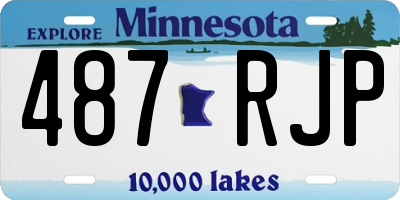 MN license plate 487RJP