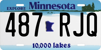 MN license plate 487RJQ