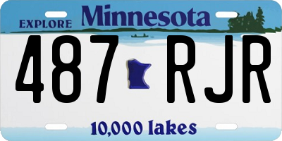 MN license plate 487RJR