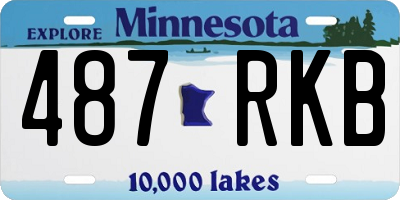 MN license plate 487RKB