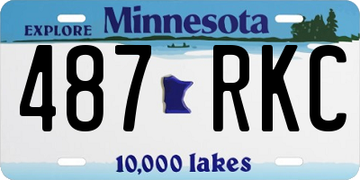 MN license plate 487RKC