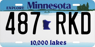 MN license plate 487RKD