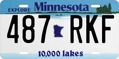 MN license plate 487RKF