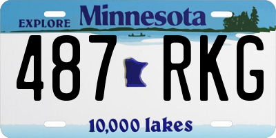 MN license plate 487RKG
