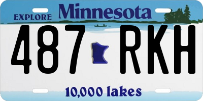MN license plate 487RKH