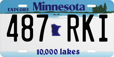MN license plate 487RKI