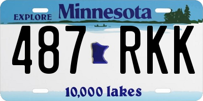 MN license plate 487RKK