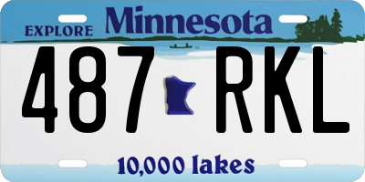 MN license plate 487RKL