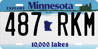 MN license plate 487RKM