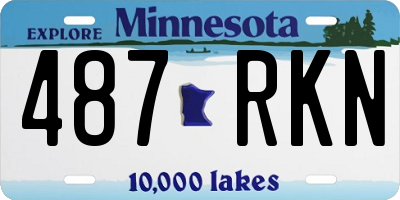 MN license plate 487RKN