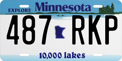 MN license plate 487RKP