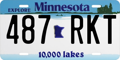 MN license plate 487RKT