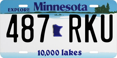 MN license plate 487RKU