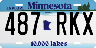 MN license plate 487RKX