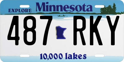 MN license plate 487RKY
