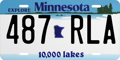 MN license plate 487RLA
