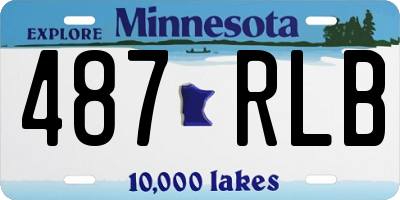MN license plate 487RLB
