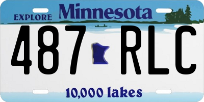 MN license plate 487RLC