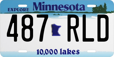 MN license plate 487RLD