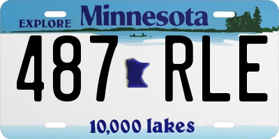 MN license plate 487RLE