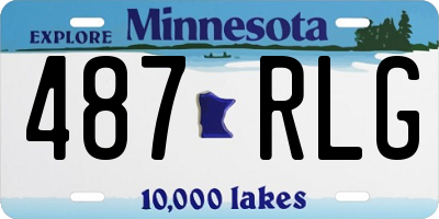 MN license plate 487RLG