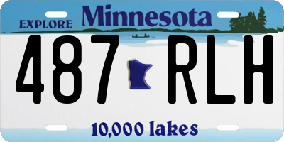 MN license plate 487RLH