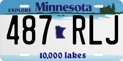 MN license plate 487RLJ