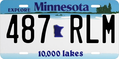 MN license plate 487RLM