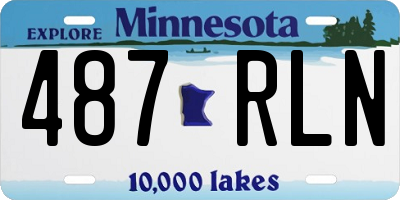 MN license plate 487RLN