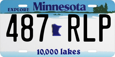MN license plate 487RLP
