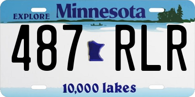 MN license plate 487RLR