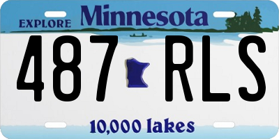 MN license plate 487RLS