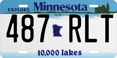 MN license plate 487RLT