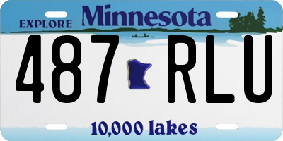 MN license plate 487RLU