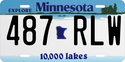 MN license plate 487RLW