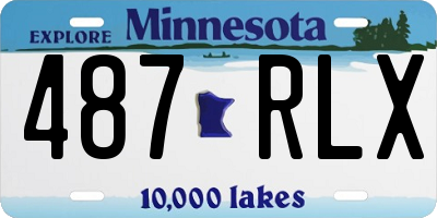 MN license plate 487RLX