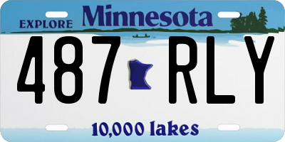 MN license plate 487RLY