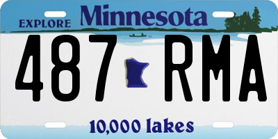 MN license plate 487RMA