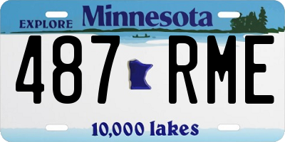 MN license plate 487RME