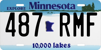 MN license plate 487RMF