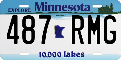 MN license plate 487RMG
