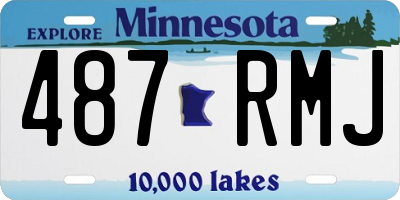 MN license plate 487RMJ