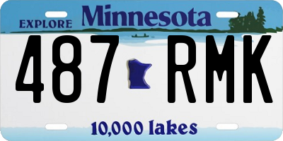 MN license plate 487RMK
