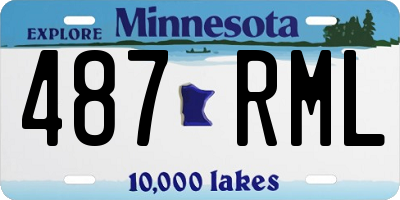 MN license plate 487RML